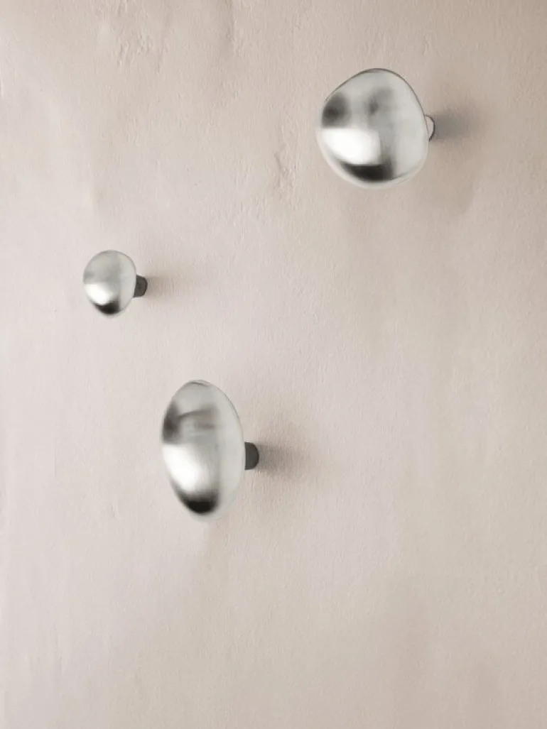 ferm LIVING Chanterelle krok, borstat rostfritt stål