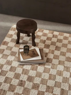 ferm LIVING Check Wool Jute matta, 200 x 300 cm, naturvit - natur