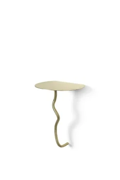 ferm LIVING Curvature väggbord, mässing