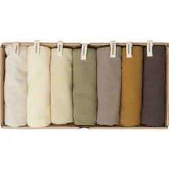 ferm LIVING Day kökshandduk, 7-pack, calm