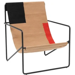 ferm LIVING Desert karmstol, svart - block