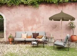 ferm LIVING Desert 3-sits soffa, svart - mörk sand Dolce