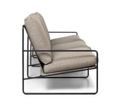ferm LIVING Desert 3-sits soffa, svart - mörk sand Dolce