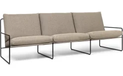 ferm LIVING Desert 3-sits soffa, svart - mörk sand Dolce