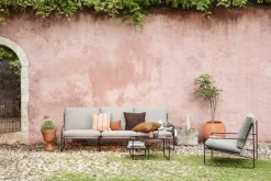 ferm LIVING Desert 3-sits soffa, svart - mörk sand Dolce