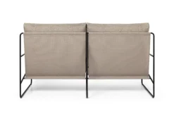 ferm LIVING Desert 2-sits soffa, svart - mörk sand Dolce