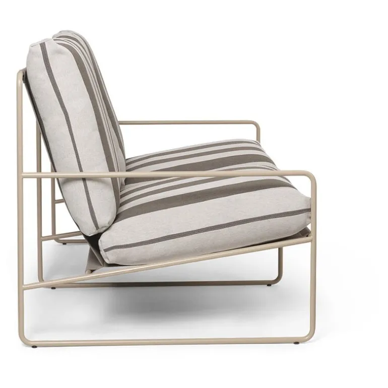 ferm LIVING Desert 2-sitssoffa, kashmir - choklad randig