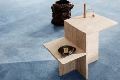 ferm LIVING Distinct sidobord, travertin