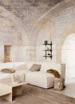 ferm LIVING Distinct soffbord, travertin