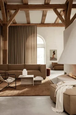 ferm LIVING Distinct soffbord, travertin