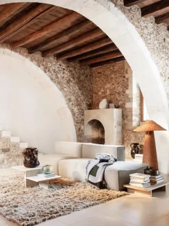 ferm LIVING Dou golvlampa, naturlig