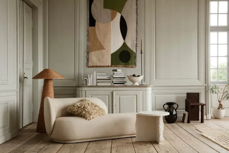 ferm LIVING Entire gobelängfilt, sand