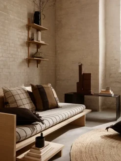 ferm LIVING Eternal rund stor jutematta, naturell