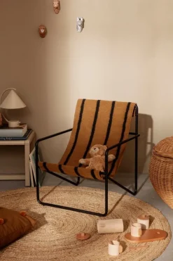 ferm LIVING Eternal rund liten jutematta, naturell