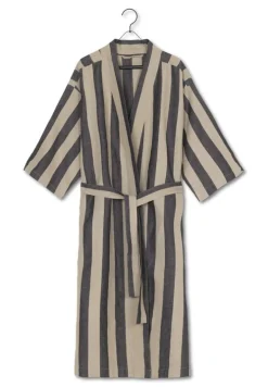 ferm LIVING Field morgonrock, sand - svart