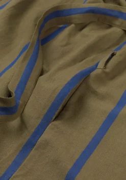 ferm LIVING Field morgonrock, oliv - klarblå