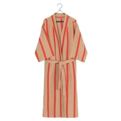 ferm LIVING Field morgonrock, kamel - röd