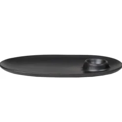 ferm LIVING Flow frukosttallrik, svart