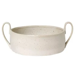 ferm LIVING Flow ljusstake, off - white speckle