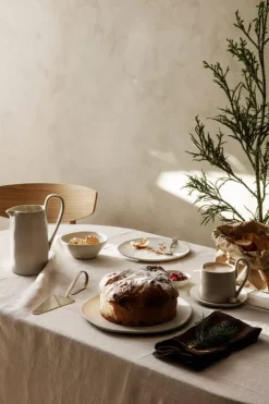 ferm LIVING Flow tallrik, stor, off - white speckle