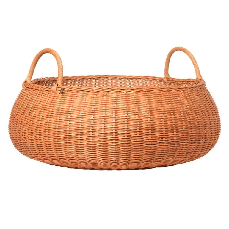 ferm LIVING Flätad korg, låg