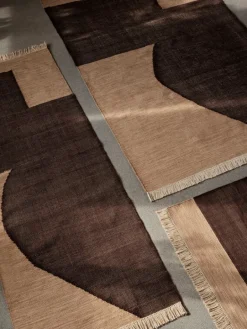 ferm LIVING Forene gångmatta, 80 x 200 cm, mellanbrun - chokladbrun