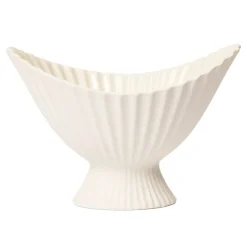 ferm LIVING Fountain skål, 19 cm, naturvit