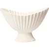 ferm LIVING Fountain skål, 28 cm, naturvit