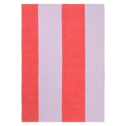 ferm LIVING Hale kökshandduk, röd - lila