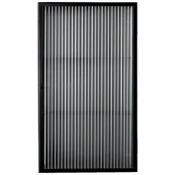 ferm LIVING Haze väggskåp, ribbat glas, svart