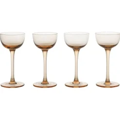 ferm LIVING Host likörglas, 4-pack, blush
