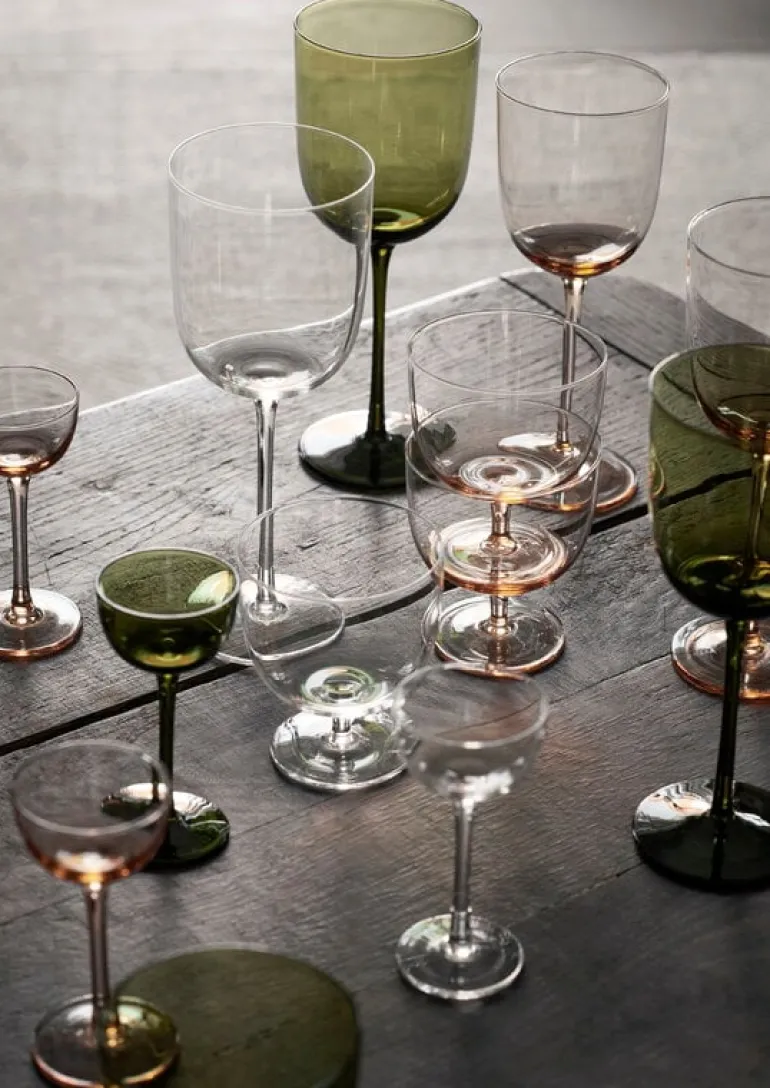 ferm LIVING Host likörglas, 4-pack, blush