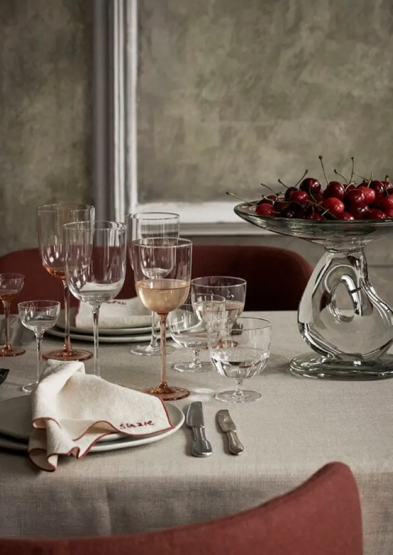 ferm LIVING Host rödvinsglas, 2-pack, blush