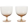 ferm LIVING Host vattenglas, 2-pack, blush