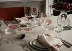 ferm LIVING Host vitvinsglas, 2-pack, blush