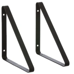 ferm LIVING Hyllkonsoler, 2-pack, svart