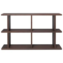 ferm LIVING Kona bokhylla 2x2, mörk betsad ek