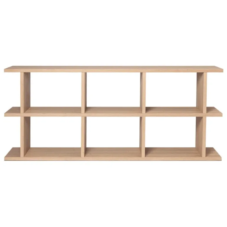 ferm LIVING Kona bokhylla 3x2, naturell ek