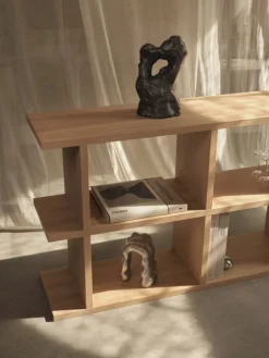 ferm LIVING Kona bokhylla 3x2, naturell ek