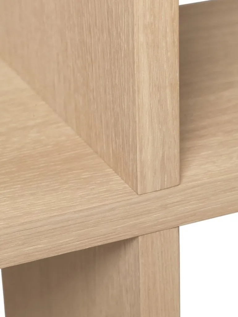 ferm LIVING Kona bokhylla 3x2, naturell ek