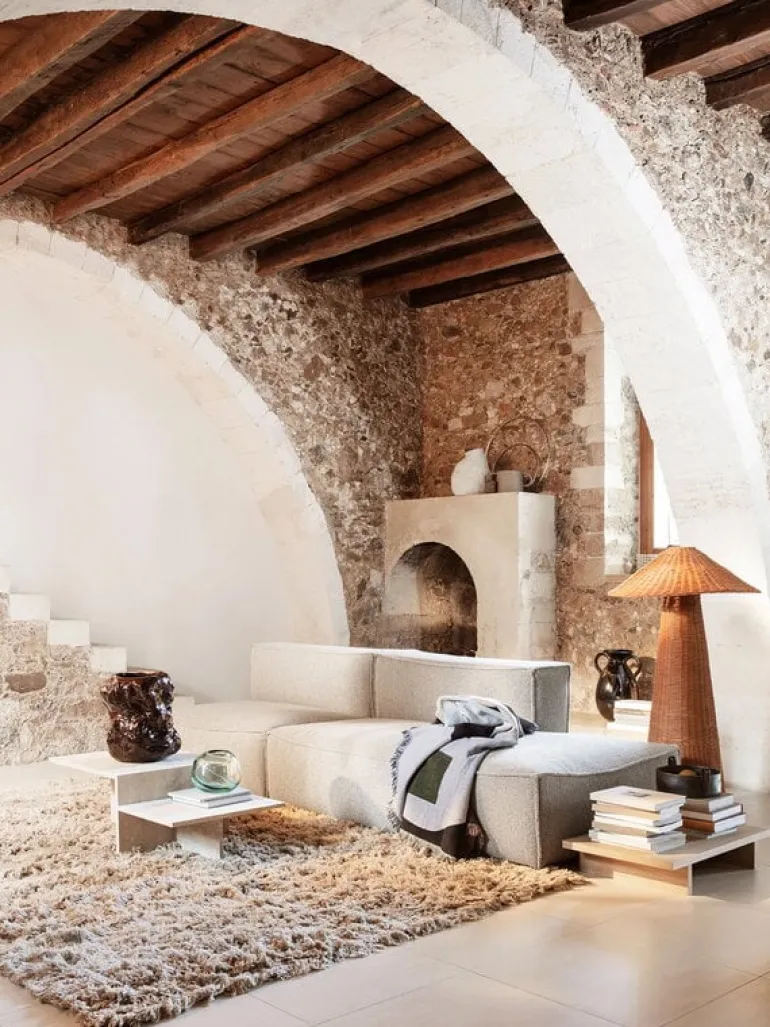 ferm LIVING Kona bord, lågt, ek