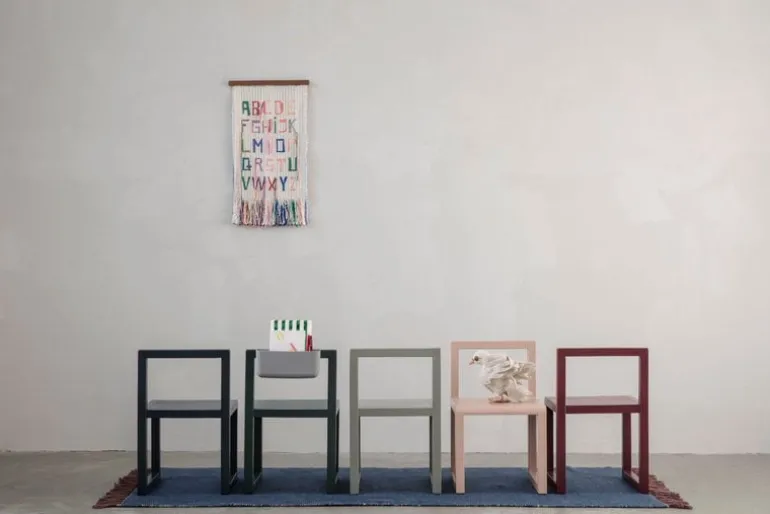 ferm LIVING Little Architect stol, mörkblå