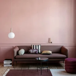 ferm LIVING Marble bord, medium, svart