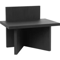 ferm LIVING Oblique pall, svartbetsad ask