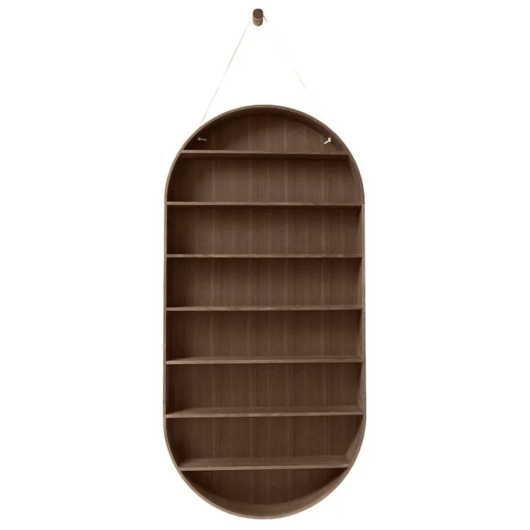 ferm LIVING Oval soffbord, 110 cm, rökt ek