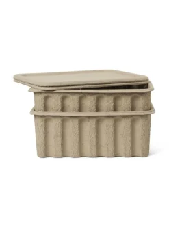 ferm LIVING Paper pulp förvaringslåda, 2 st