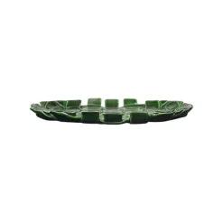 ferm LIVING Plait uppläggningsfat 30 cm, smaragdgrön