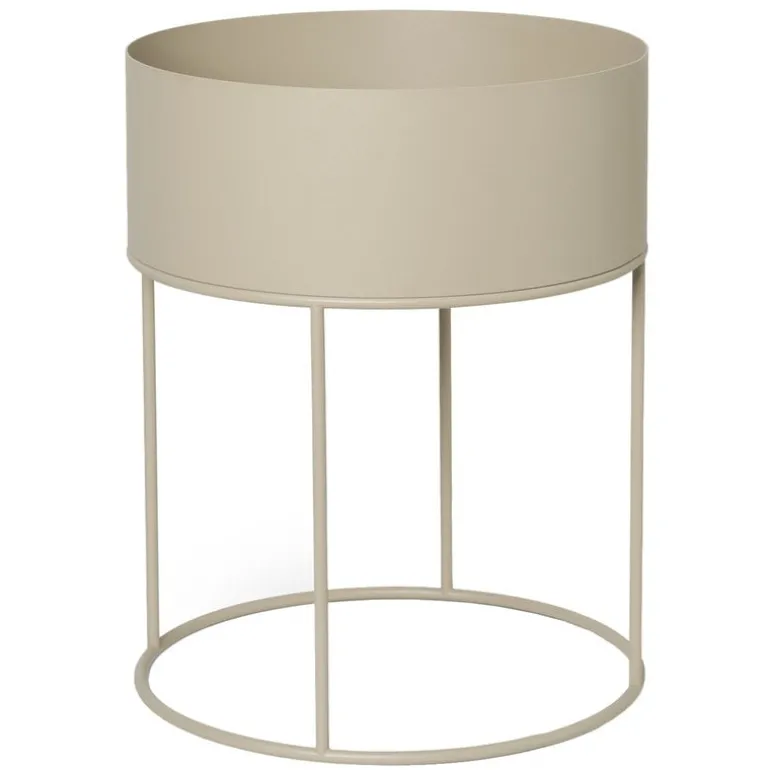 ferm LIVING Plant Box blomlåda, rund, cashmere