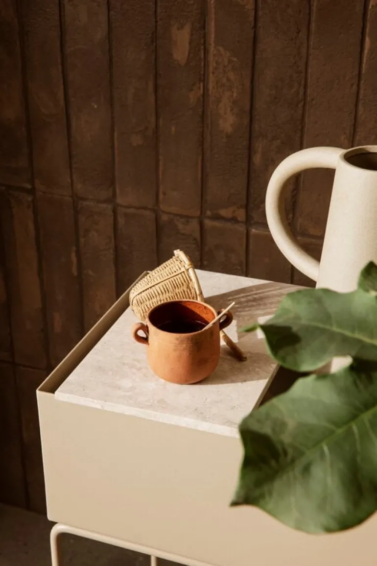 ferm LIVING Plant Box bricka, marmor - beige