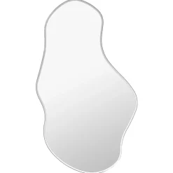 ferm LIVING Pond spegel, stor, mörk krom